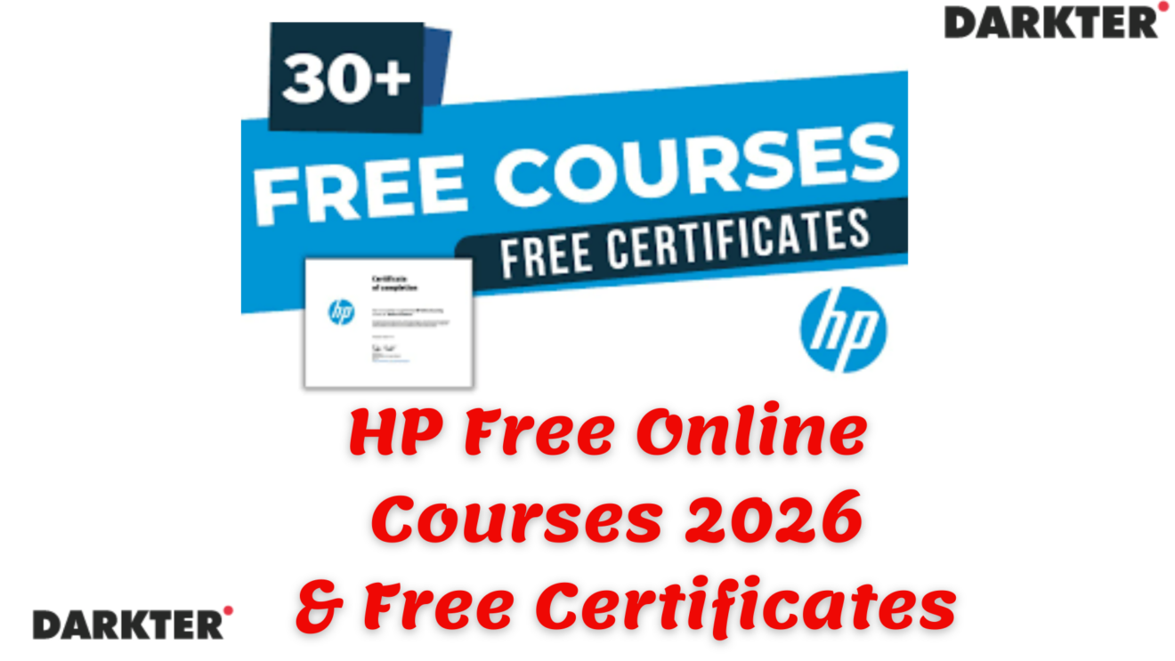 HP Free Online Courses 2026 & Free Certificates - Darketer
