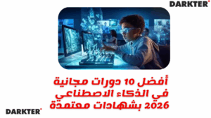 أفضل 10 دورات مجانية في الذكاء الاصطناعي 2026 بشهادات معتمدة