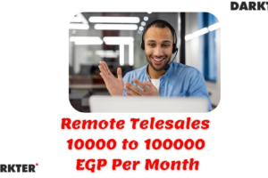 Remote Telesales 10000 to 100000 EGP Per Month