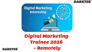 Digital Marketing Trainee 2026 - Remotely