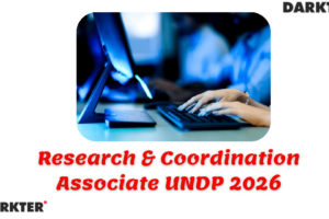 Research & Coordination Associate UNDP 2026