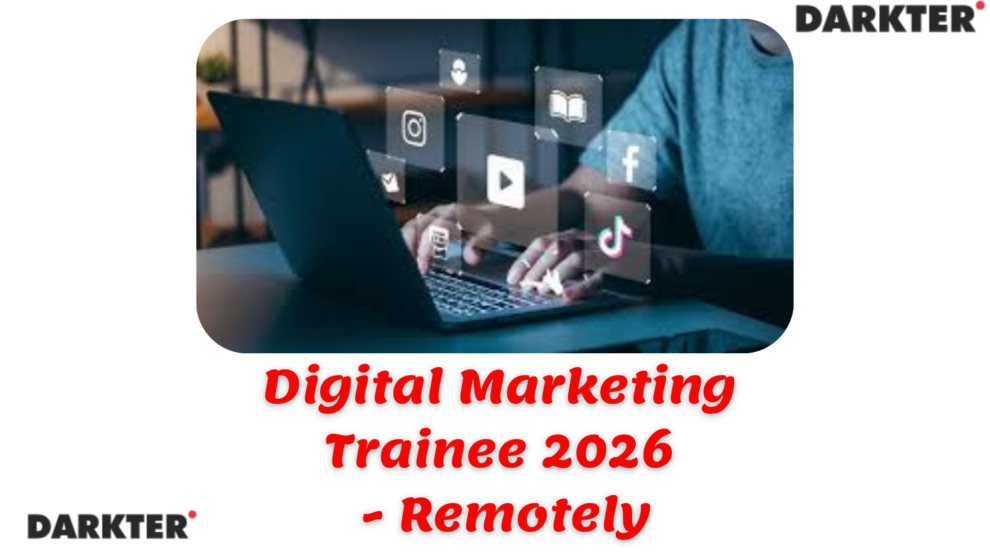 Digital Marketing Trainee 2026 - Remotely