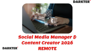 Social Media Manager & Content Creator 2026 REMOTE