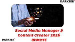 Social Media Manager & Content Creator 2026 REMOTE
